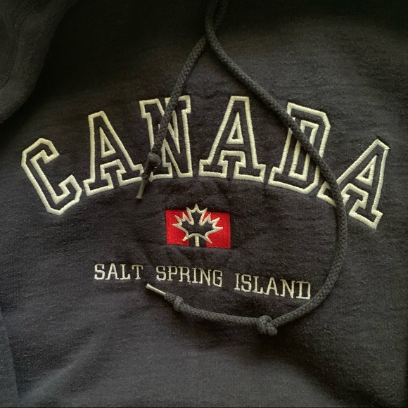 Navy Canada Salt Spring Island Hoodie Sweatshirt - Picture 4 of 4